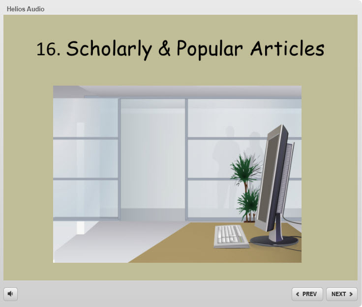 Scholarly and Popular Articles